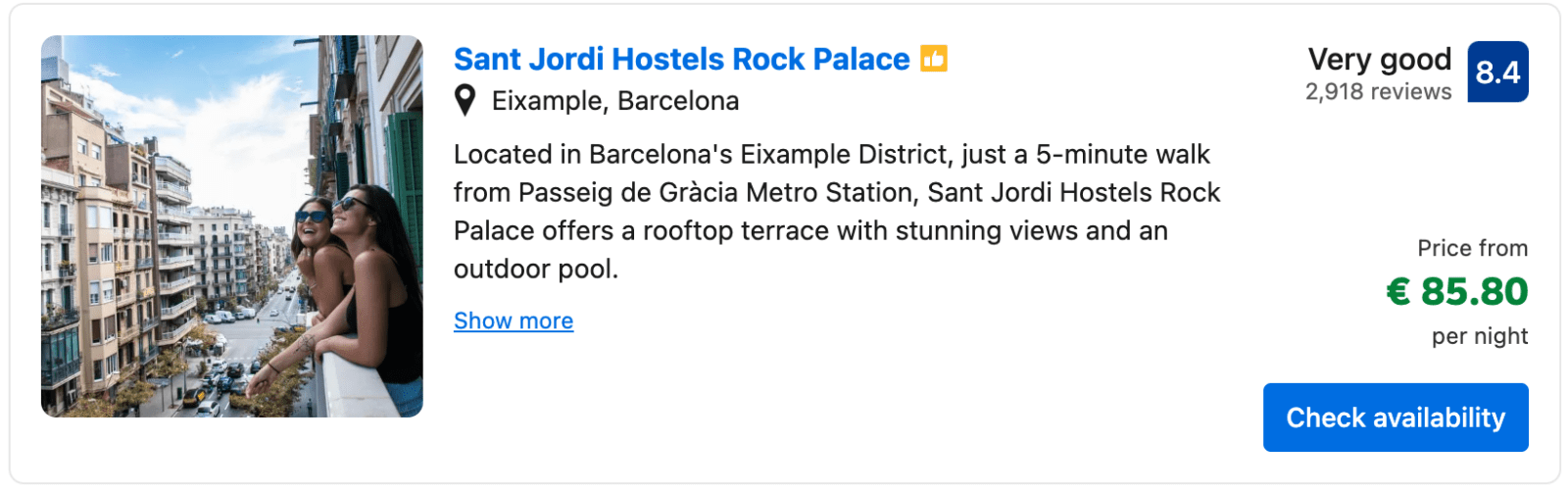 Sant Jordi Hostels Rock Palace Eixample