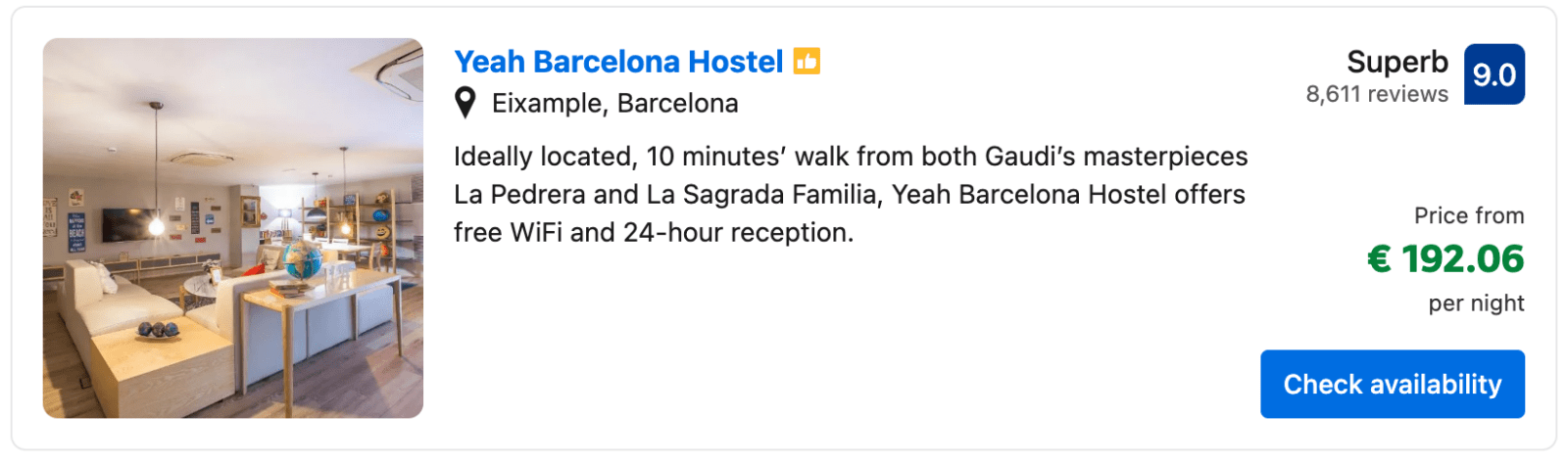 Yeah Barcelona Hostel Eixample